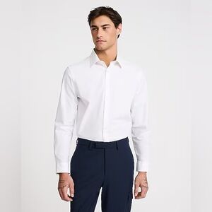 Express 1MX Slim Cotton Button-down Shirt